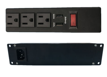USBの充電器、多機能多数のパワー アウトレットが付いている3つのソケット力のストリップ