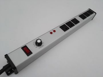 品質  Aluminum Alloy Adjustable Timer Power Outlet PDU Power Bar With Six Way 工場