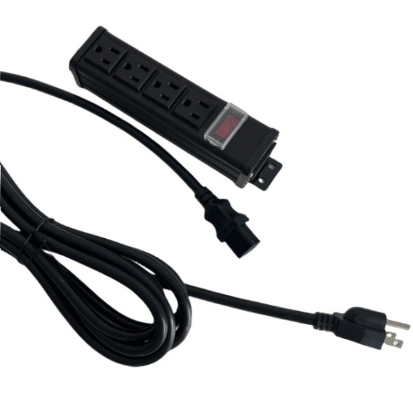15A 125V出力容量 4 オプション OEM サービス付きのUS アウトレット,メタルシェル PDU,電源ストリップ