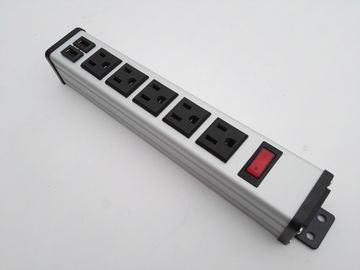 卓上5 USBの充電器、5つのソケット力棒5v 2.4A/1Aが付いている平らなプラグ力のストリップ